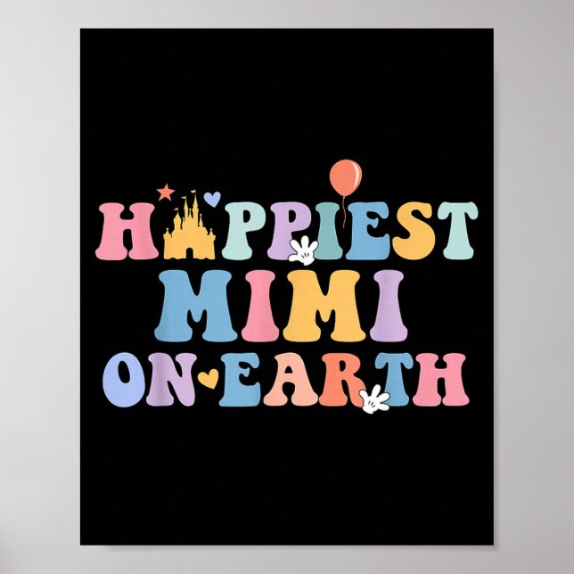 Hapest Mimi On Earth Hapest Grandma Matching Famil Poster (Framsidan)