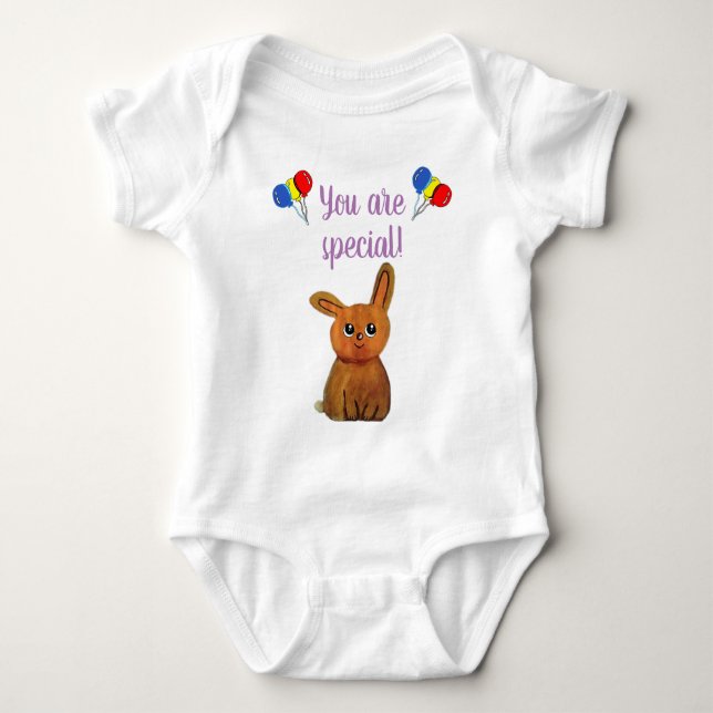 Hapiness magic rabbit t shirt (Framsida)