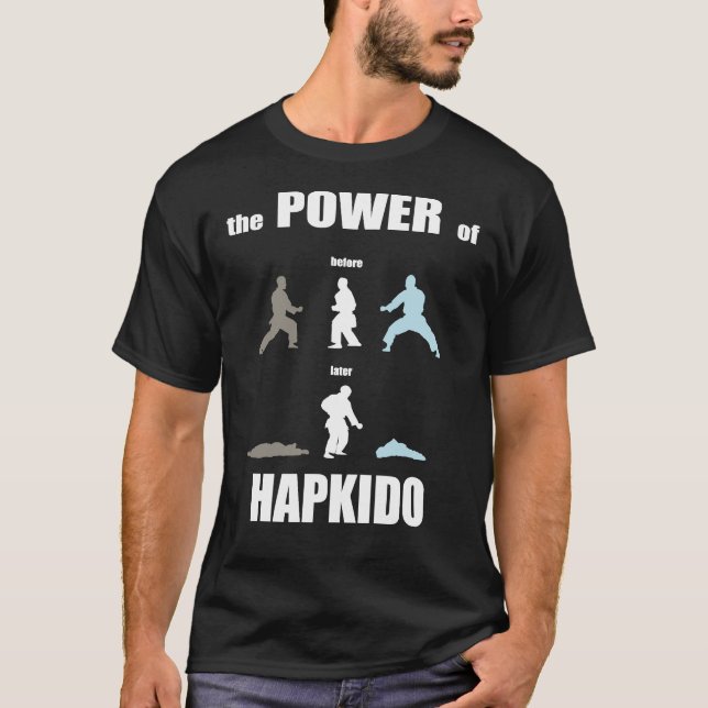 Hapkido Entfessele deine Kampfgeist T Shirt (Framsida)