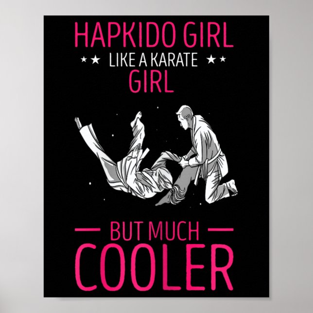 Hapkido Koreamartialkonsten Hapkido Throw som K Poster (Framsidan)