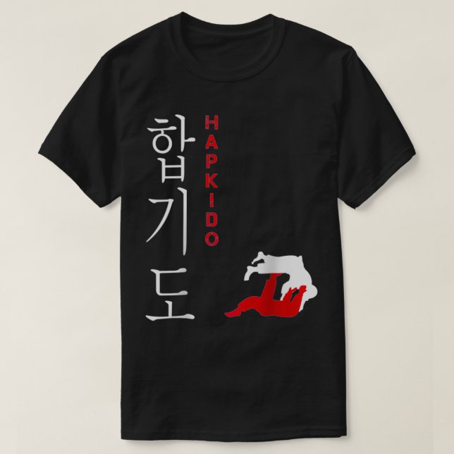 Hapkido Korean Martial Art Fighter  T Shirt (Design framsida)