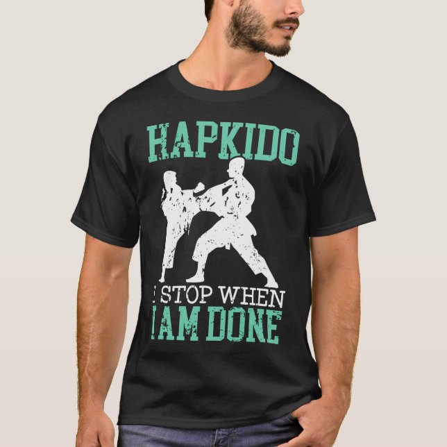 Hapkido Koreansk martial Self Defense Martial T Shirt (Framsida)