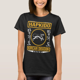 Hapkido med koreansk drake för Hapkido T Shirt