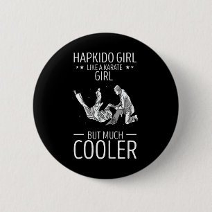Hapkido Throw som en karate Girl koreansk martial Knapp