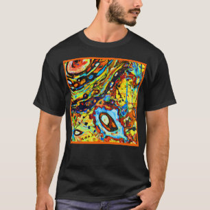 Häpnadsväckande Abstrakt Mönster T Shirt