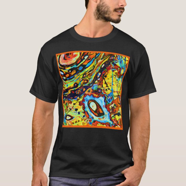 Häpnadsväckande Abstrakt Mönster T Shirt (Framsida)