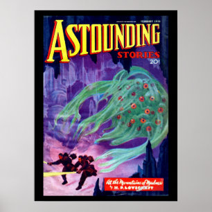 Häpnadsväckande berättelser - Feb 1936a_Pulp konst Poster