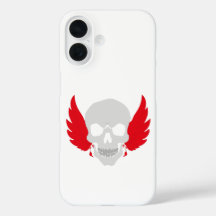 häpnadsväckande dödskalle med vingar