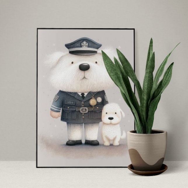 Häpnadsväckande gullig: Pudelpolisman Poster (Skapare uppladdad)
