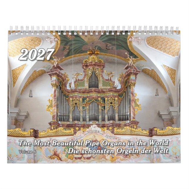 Häpnadsväckande piporglar – 2027 års orgelkalender kalender (Omslag)