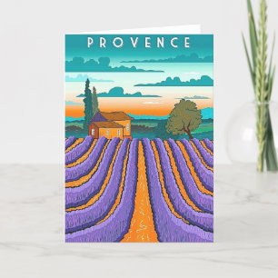 Häpnadsväckande Provence Frankrike Helgkort