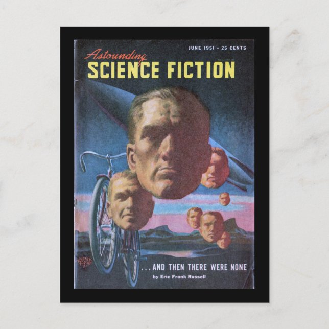 Häpnadsväckande Science Fiction _June 1951_Pulp Ar Vykort (Framsida)