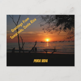 Häpnadsväckande solnedgång i Tamarindo Vykort