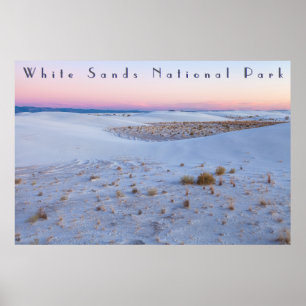 Häpnadsväckande Utsikt White Sands National Park Poster