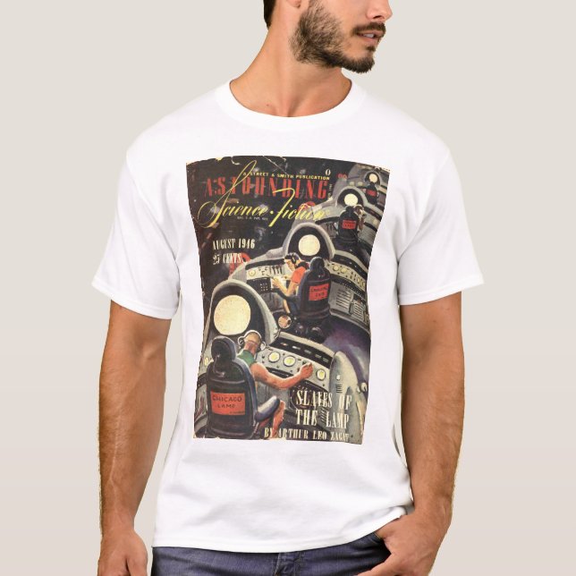 Häpnadsväckande vetenskapsFiction_ Augusti Tee Shirt (Framsida)