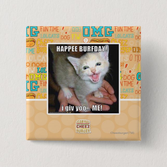 HAPPEE BURFDAY! KNAPP (Framsida)