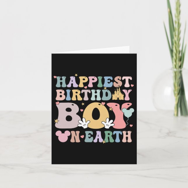 Happest Birthday Boy på jorden Kort (Framsida)