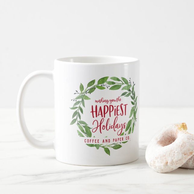 Happest helgdagars business christmas kaffemugg (Med munk)