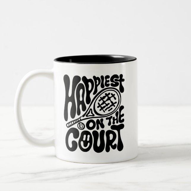 Happiest on the Court Två-Tonad Mugg (Vänster)