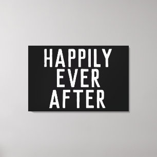 HAPPILTIGT EFTER BRÖLLOP GIFT BIG ART CANVAS