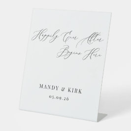 Happily Ever After Begins Here Wedding Backdrop 