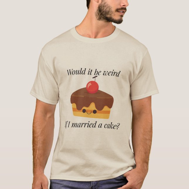 Happily Ever After Cake T Shirt (Framsida)