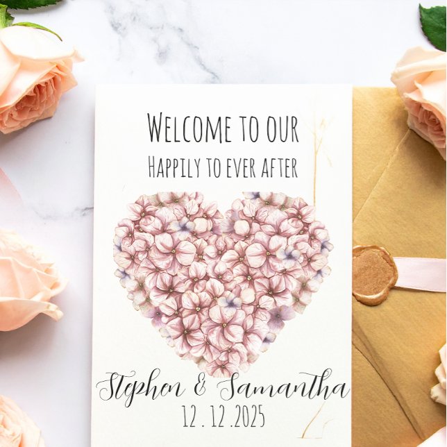 Happily Ever After Party 3D flowers  wedding  Inbjudan Vykort (Skapare uppladdad)