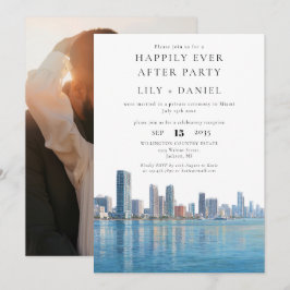 Happily Ever After Photo Miami Wedding Inbjudningar
