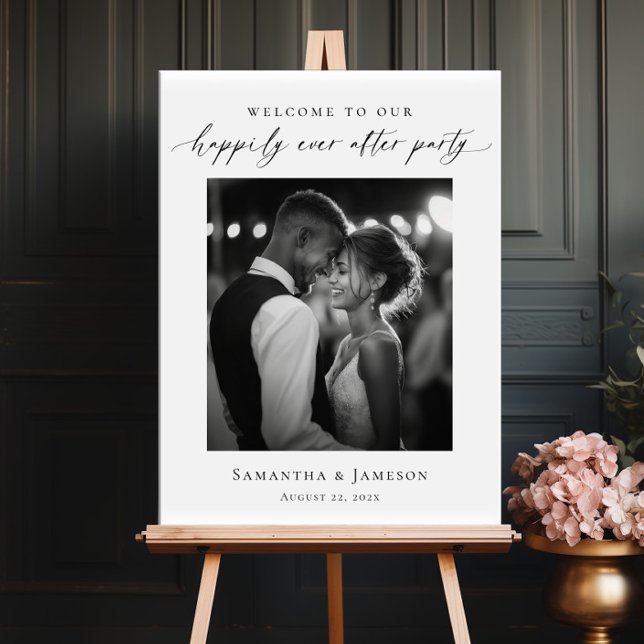 Happily Ever After Photo Welcome wedding Poster (Skapare uppladdad)