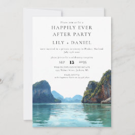 Happily Ever After Phuket Thailand Wedding Inbjudningar