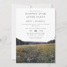 Happily Ever After Wildflowers Floral Wedding