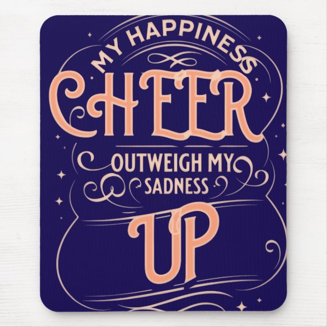  HAPPINESS CHEER UP  MOUSEPAD  MUSMATTA (Framsidan)
