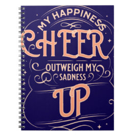  HAPPINESS CHEER UP  SPIRAL NOTEBOOK  ANTECKNINGSBOK