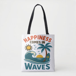 Happiness Comes in Waves - Women's Inspirational T Tygkasse