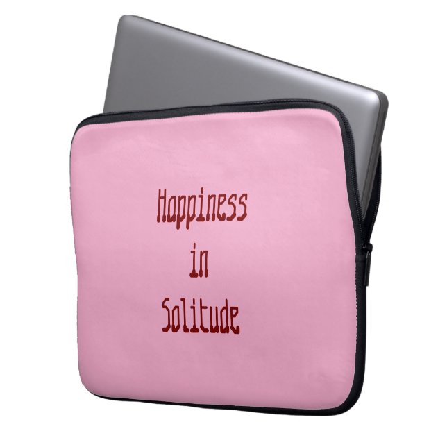 Happiness in Solitude Electronics Bag Laptop Fodral (Framsidan Vänster)