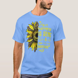 Happiness Is Being A Dispatcher Sunflower Hippie W T Shirt