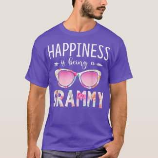 Happiness Is Being A Grammy Est 2022 Women Floral T Shirt