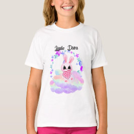  Happiness magic sweet bunny in the rainbow T Shirt