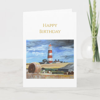 Happisburgh fyr Födelsedags kort