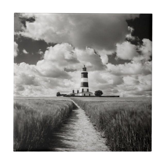Happisburgh fyr kakelplatta (Framsidan)