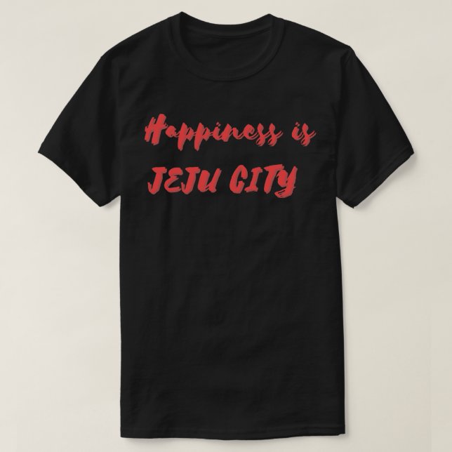 Happity är Jeju City T Shirt (Design framsida)