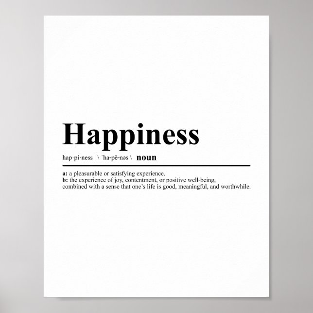 Happity Definition | Inspirationsoffert Poster (Framsidan)