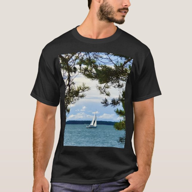 Happity Journal Sailboat T Shirt (Framsida)