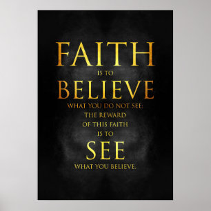 Happity Quote Faith Tro See Poster