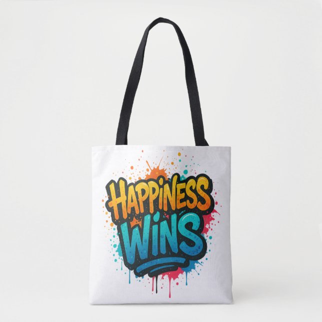 Happity Wins Graffiti Design Tygkasse (Framsida)