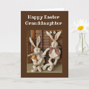 HAPPPY EASTER **GRANDDAUGHTER** CARD KORT