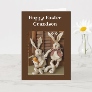 HAPPPY EASTER **GRANDSON** CARD KORT