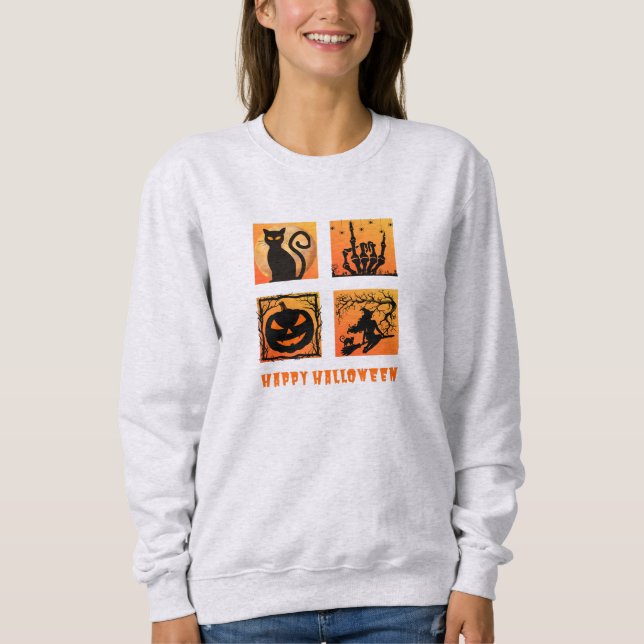 Happpy Halloween-tröja T Shirt (Framsida)