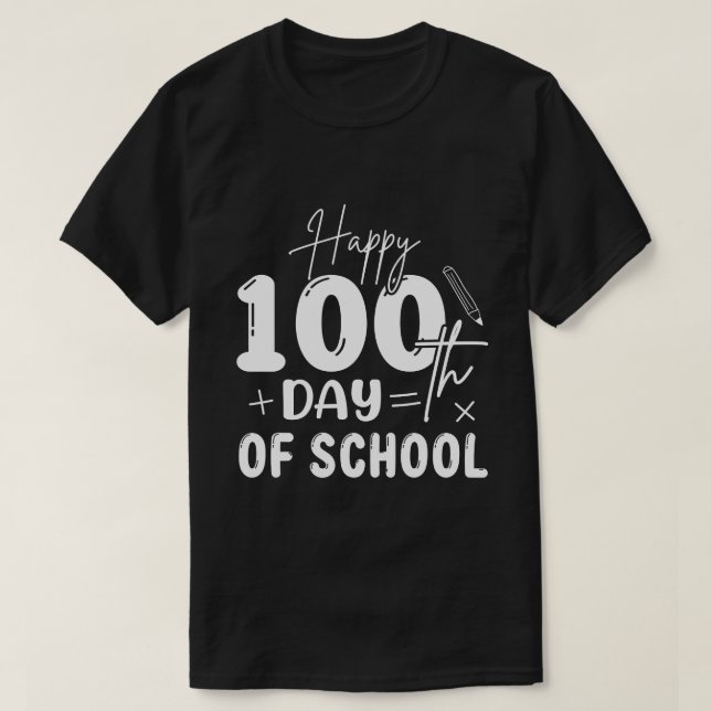 Happy 100 day of school Teachers Kids Child Happy  T Shirt (Design framsida)