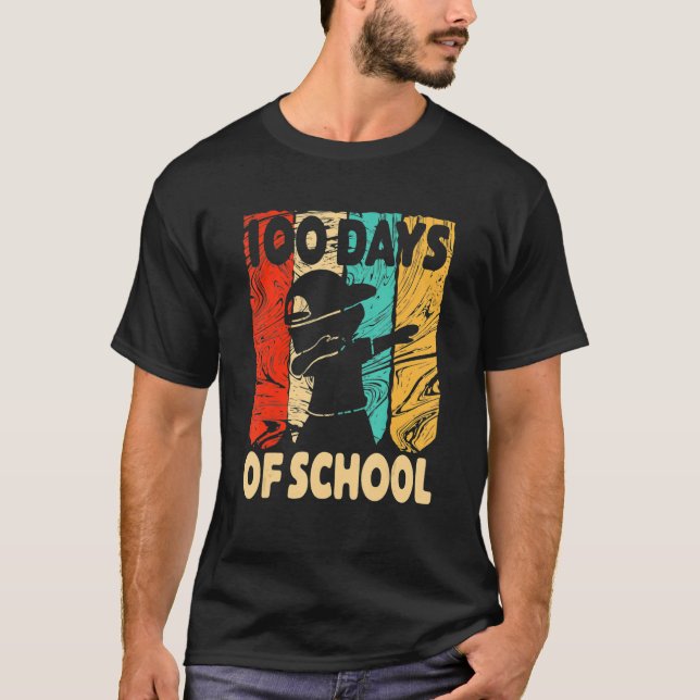 Happy 100 Days Of School 100th Day Dabbing Child K T Shirt (Framsida)